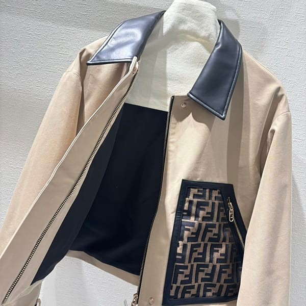 ギフトに最適フェンディ ブルゾン ベージュウール ジャケット コピー feg97235